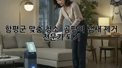 함평군 맞춤 청소 ✨ 곰팡이, 냄새 제거 전문가 되기!