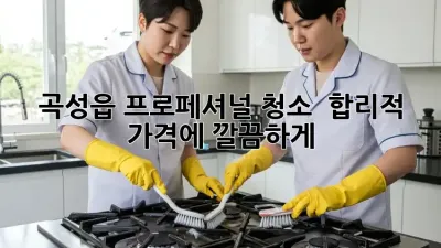 곡성읍 프로페셔널 청소 ✨ 합리적 가격에 깔끔하게!