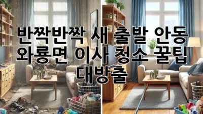 ✨반짝반짝 새 출발! 안동 와룡면 이사 청소 꿀팁 대방출🏡