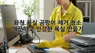 화천 욕실 곰팡이 제거 청소: 깨끗하고 건강한 욕실 만들기